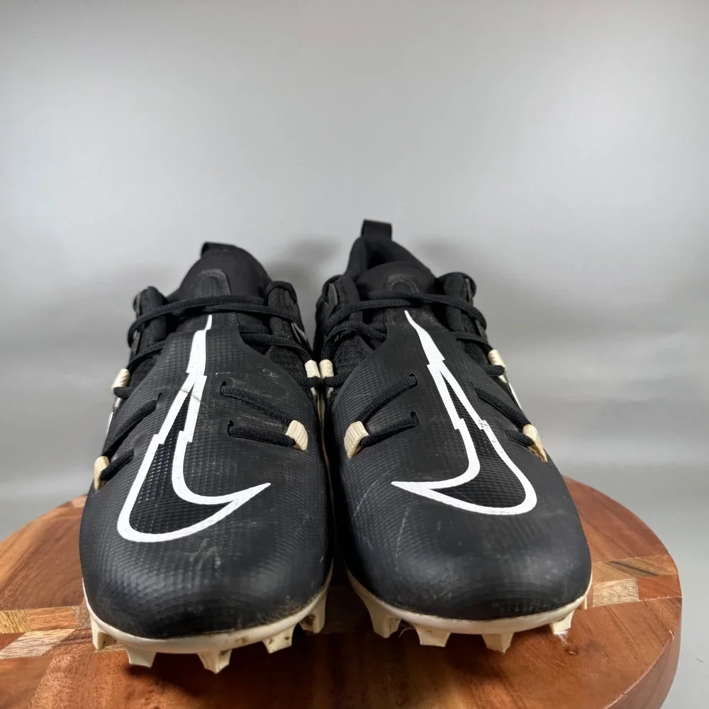 Nike Alpha Menace Pro 3 Black White Football Cleats Mens 12.5 CT6649-001‎